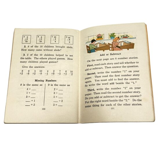 Vintage Home School Text PB Lot 4 Word Family Speller and Math Books 1960 - Picture 13 of 16